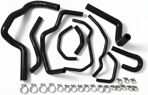 10Pcs Black Hoses For 1997-2001 Honda CR-V MK1 RD1 B20 2.0L Silicone Radiator Hose Kit With Clamps Cooling Coolant Pipe Tube Hoses 1997 1998 1999 2000 2001 in Saudi Arabia
