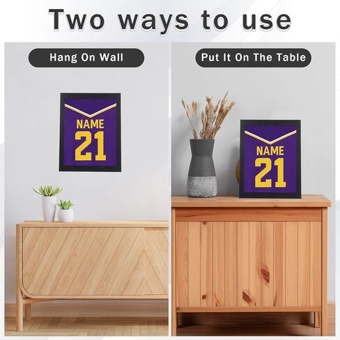 T Shirt Frames for Wall Display 18" X 14" Jersey Shadow Box Display Case for Wall Mount or Desktop, T-Shirt Picture Frame 1" Depth of Usable Space Shadow Box for Football Baseball Basketball Jerseys in Saudi Arabia