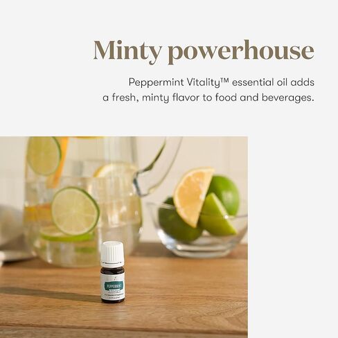 Young Living Peppermint Vitality Essential Oil | 5 ml | Dietary Supplement for Digestive Support and Refreshing Flavor in Kuwait