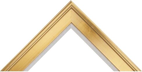 Creative Mark Elegant Plein Aire Gold Frame with Linen Liner, 5x7 Ornate Open Back Picture Frames, No Glass or Backing, Gessoed Wood, 2.75-inch Wide Moulding in Saudi Arabia