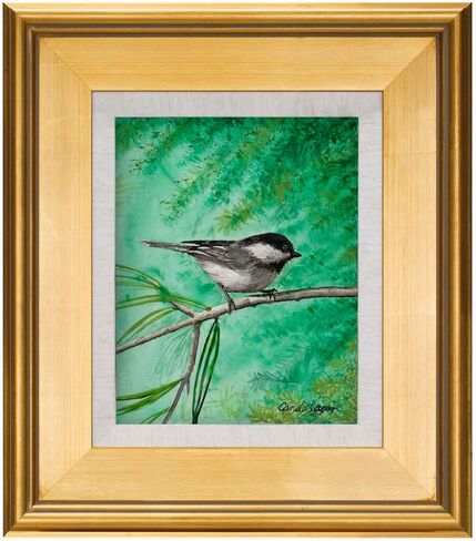 Creative Mark Elegant Plein Aire Gold Frame with Linen Liner, 5x7 Ornate Open Back Picture Frames, No Glass or Backing, Gessoed Wood, 2.75-inch Wide Moulding in Saudi Arabia