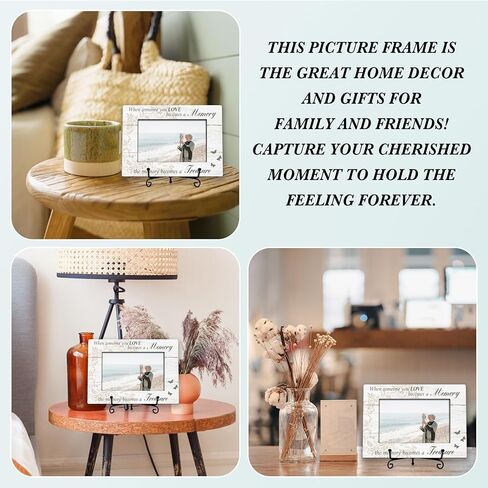 Sympathy Photo Frame Gifts, In Memory of Loved One Remembrance Frames, When Someone You Loves Becomes A Memory Wooden Picture Frame With Stand, Bereavement Gifts For Loss Of Family Friends -09 in Saudi Arabia