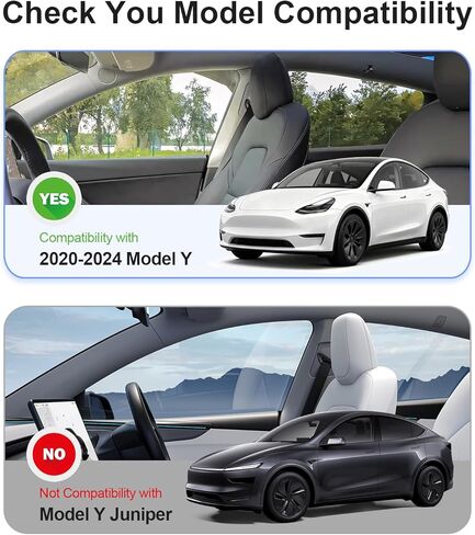 مظلة النافذة الجانبية Tesla Model Y 2020-2024 للخصوصية | حماية من الأشعة فوق البنفسجية والحرارة، تركيب سهل للالتصاق الثابت | أغطية شبه شفافة للقيادة أثناء النهار | ليس لعام 2025 2026 جونيبر in Kuwait
