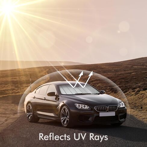 مظلة شمسية قابلة للطي مناسبة للزجاج الأمامي لسيارة Subaru Outback SUV لعام 2026، وواقي مدمج من الأشعة فوق البنفسجية وخفيف الوزن وملحقات صلبة مرنة (صنع في الولايات المتحدة الأمريكية) in Saudi Arabia