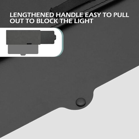 موسع حاجب الشمس للسيارة، حاجب من الشمس قابل للسحب ومضاد للوهج لحماية العين، ملحق تثبيت بشريط مرن محمول، مناسب لمعظم السيارات والشاحنات وسيارات الدفع الرباعي (أسود) in Kuwait