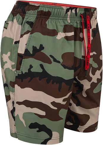Combat Iron Men’s Performance 2.0 Training Shorts – 5.5" Inseam Athletic Fit Gym Shorts for Training, Running & Weightlifting – Lightweight Fabric with Mesh Pockets – Woodland Camo, XX-Large in Kuwait