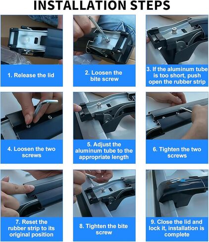 SYDSZ Roof Rack Cross Bars 300lb Compatible with Toyota RAV4 XA40 2013-2018, with Raised Side Rails, Heavy Duty Anti-Theft Aluminum Roof Rails Crossbars Rooftop Luggage Racks Carrier in Kuwait