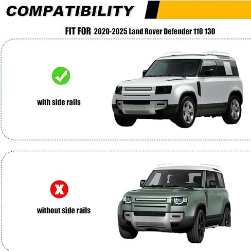 Roof Rack Cross Bars for Land Rover Defender 110 2020-2025, Heavy Duty Aluminum 200LBS Capacity Crossbar Car Carrier Luggage, Fit for Flush Side Rails in Kuwait