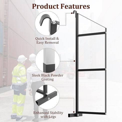 2 PCs Shipping Container Shelving Bracket, 22" D x 60" H, 3-Tier Powder Coated Steel Shelf Brackets, 1100 LBS Capacity, Quick Hang D Hook, for Cargo Storage, Warehouse, Garage, Heavy Duty in Saudi Arabia