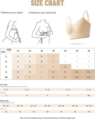 Bralettes for Women with Support Comfortable Bras No Underwire Seamless Everyday Bras Nude in Saudi Arabia