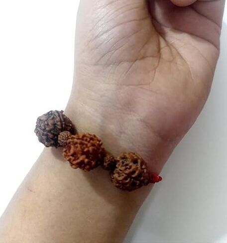 ساراسواتي 4 و5 و6 سوار طلابي معتمد من موخي رودراكشا - التركيز التعليمي والحكمة والإبداع - مجوهرات روحية مصنوعة يدويًا للطلاب، مجوهرات هيبي | شفاء طاقة اليوغا الأيورفيدا in Saudi Arabia