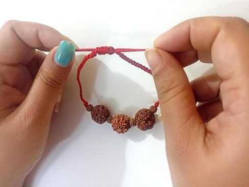ساراسواتي 4 و5 و6 سوار طلابي معتمد من موخي رودراكشا - التركيز التعليمي والحكمة والإبداع - مجوهرات روحية مصنوعة يدويًا للطلاب، مجوهرات هيبي | شفاء طاقة اليوغا الأيورفيدا in Saudi Arabia