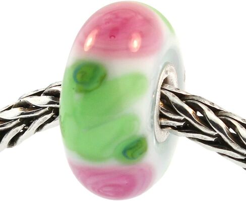 TROLLBEADS Authentic Glass 61372 Rose in Kuwait