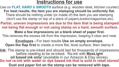 Self Inking Return Address Stamp - Custom 4 Line Personalized Address Stamp for Envelopes, Wedding Invitations, Business, Mailing Labels (Beckham Heart) in Kuwait