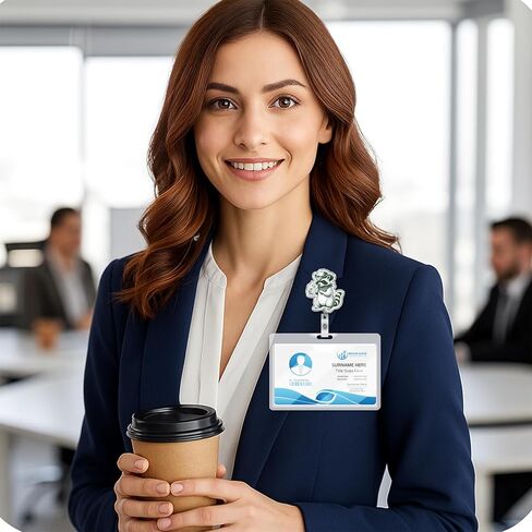 Funny Cowboy Raccoon Badge Reel Retractable, Tears of My Enemies Cute Badge Holder Name Tag ID Card Clip for RN CNA LPN Nursing Student in Kuwait