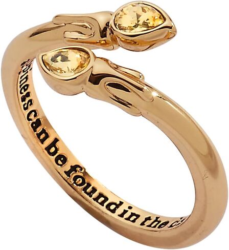 Alex and Ani Harry Potter™ Great Hall Candle Wrap Ring, Shiny Gold in Saudi Arabia