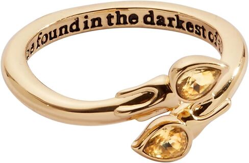Alex and Ani Harry Potter™ Great Hall Candle Wrap Ring, Shiny Gold in Saudi Arabia