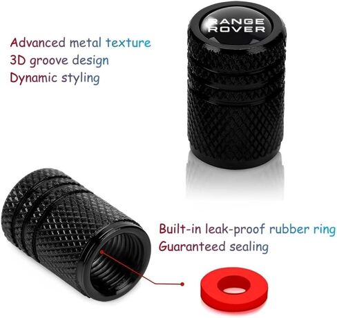 Car Tire Valve stem Covers Compatible with Range Rover Tire Valve Stem Caps Metal Material Car tire Valve caps in Kuwait