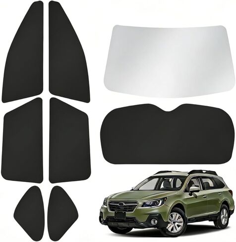 T TGBROS Windshield Sun Shade for Subaru Outback Wagon 2015-2018 2019 Car Window Shades Thicken UV Block and Blackout Privacy Foldable Sunshades 8PCS Accessories Keep Cool Sun Visor Covers in Saudi Arabia