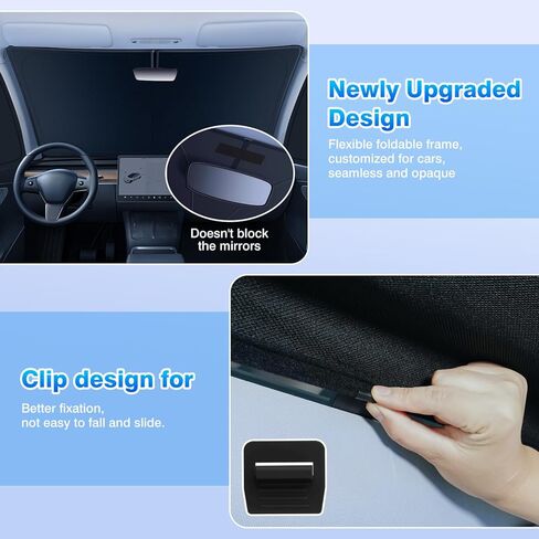 T TGBROS Windshield Sun Shade for Subaru Outback Wagon 2015-2018 2019 Car Window Shades Thicken UV Block and Blackout Privacy Foldable Sunshades 8PCS Accessories Keep Cool Sun Visor Covers in Saudi Arabia