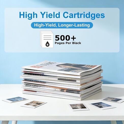 LC501XL Black Ink Cartridges Replacement for Brother LC501 ink Cartridges for Brother Black lc501 Ink Work with Brother printer ink lc501 balck Work with MFC-J1260W MFC-J1360DW MFC-J1410DW Printer in Kuwait