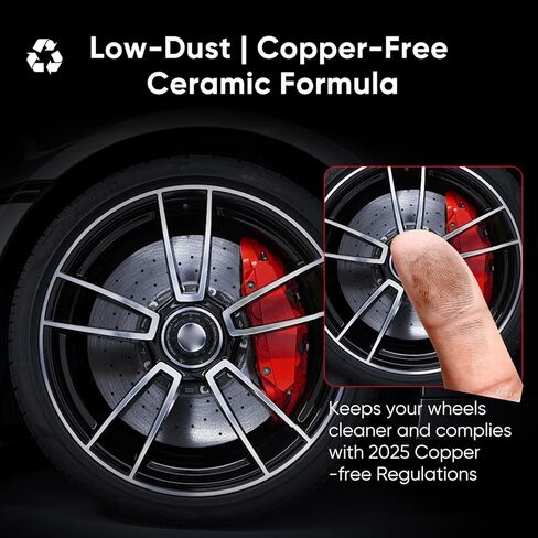 مجموعة وسادات فرامل قرصية سيراميك ممتازة أمامية مناسبة لسيارة Toyota Corolla 09-19، وRAV4 06-18، وMatrix Prius V، وLexus HS250h 10-12، وScion xB xD 08-15، وPontiac Vibe 09-10، 4 قطع (مع الأجهزة) in Kuwait