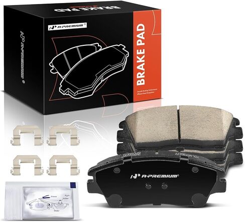 A-Premium Front Ceramic Brake Pads Set Compatible with Hyundai Elantra 2017-2020, Tucson 2016-2021 & Kia Sportage 2017-2022, 4-Pack in Saudi Arabia