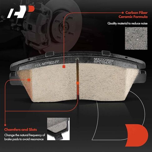 A-Premium Front Ceramic Brake Pads Set Compatible with Hyundai Elantra 2017-2020, Tucson 2016-2021 & Kia Sportage 2017-2022, 4-Pack in Saudi Arabia