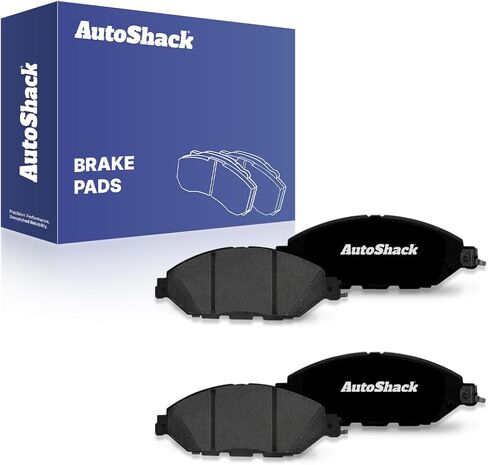 مجموعة وسادات الفرامل الخزفية الفاخرة الأمامية من AutoShack بديلة لـ 2013-2020 Nissan Pathfinder 2015-2024 Nissan Murano 2014-2020 INFINITI QX60 2013 INFINITI JX35 4-PC in Saudi Arabia