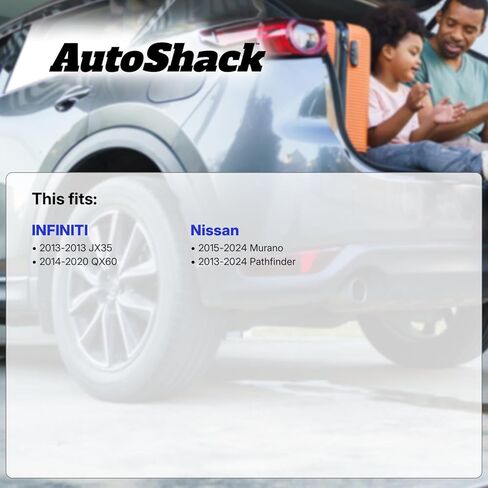 مجموعة وسادات الفرامل الخزفية الفاخرة الأمامية من AutoShack بديلة لـ 2013-2020 Nissan Pathfinder 2015-2024 Nissan Murano 2014-2020 INFINITI QX60 2013 INFINITI JX35 4-PC in Saudi Arabia
