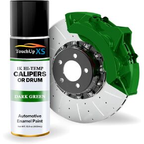 TouchupXS-High Temp Brake Calipers/Drums Enamel Coat 1K Dark Green-Aerosol in Kuwait