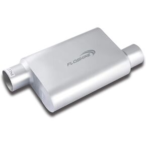 Universal Mufflers, Two Chamber 3'' offset inlet (ID) 3'' offset outlet (ID) Performance Automotive Exhaust Muffler FH43043 in Kuwait