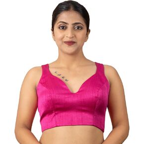 بلوزة ساري حريمي من FIGURE'S DESIGNER برقبة على شكل قلب بدون أكمام S1 in Kuwait