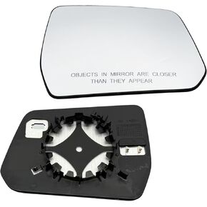 Right Passenger Side Heated Mirror Glass with Blind Spot Detection Compatible with 2017-2023 GMC Acadia, 2018-2023 Chevrolet Traverse, Replacement Without Auto-Dimming in Kuwait