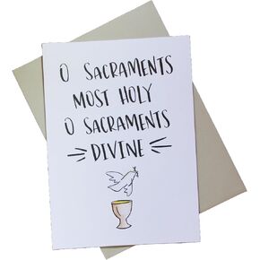 بطاقة تهنئة الأسرار المقدسة لقرطاسية Salutare - بما في ذلك التأكيد والتناول المقدس in Kuwait