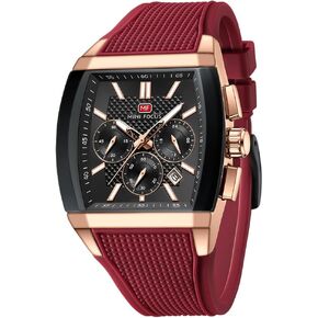 MF MINI FOCUS Men's Watch Analog Fashion Wrist Watch, Tonneau Watch for Men with Chronograph,Ideal for Sports Enthusiasts and Daily Wear in Kuwait