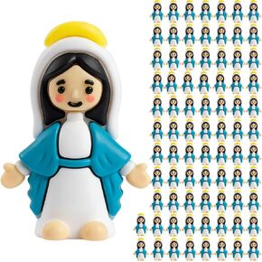 80 PCS Mini Virgin Mary Figurines, Small Religious Statues for Easter Egg Fillers, Baptism Gifts, Sunday School, Holiday Collectibles in Kuwait