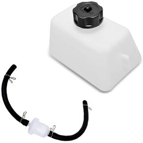 Fuel Petrol Tank, Coolant Reservoir Tank, Plastic Gas Tank with Oil Filter and Pipes, Fit for Quad Dirt Atv Scooter 2 Stroke 43cc 45cc 47cc (White) in Kuwait