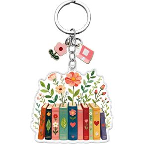 Book Lovers Gifts Bookish Acrylic Keychains for Women Book Accessories For Reading Lovers Librarian Bookish Group Club Gifts Reading Accessories for Girls Daughter Sister Bookshelf Decor Ideas in Kuwait