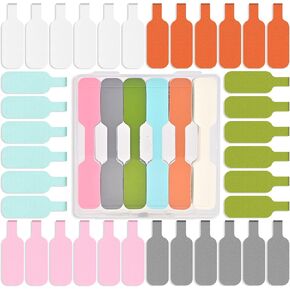 Cable Labels 2.28 Inch Large Size, 6-Color (36-Pack) Write-On Cord Labels Tags for Wire Management & Identification,with Storage Box for Office Cable Organizing, IT Rooms, Server Closets in Saudi Arabia
