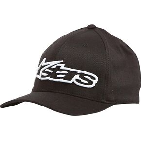 Alpinestars Blaze Flexfit Hat - 1039-81005 (Black/White - LXL) in Kuwait