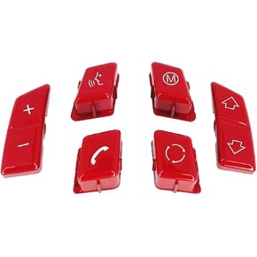 مفتاح التحكم في عجلة قيادة السيارة الحمراء M زر بديل لسيارات BMW 3 Series E90 E92 E93 M3 /1 Series E81 E82 E87 E88 /X1 E84 ملحقات السيارات (الطراز A) in Kuwait