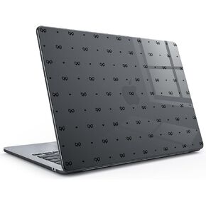 Idocolors Case Compatible with MacBook Air 13 inch 2022 2021 2020 2019 2018 M1 A2337 A2179 A1932, Crystal Clear Scratch Resistant Protective Cover for MacBook Air 13.3 inch Case, White Bow-1/Clear in Kuwait