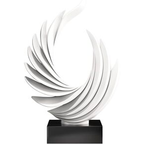 ديكور المنزل الحديث منحوتة زخرفية تجريدية، تمثال موجة المحيط الذهبي، تمثال جناح الراتنج، غرفة المعيشة وغرفة الطعام والمكتب وطاولة القهوة ورف الكتب والديكور الجمالي (أبيض) in Kuwait