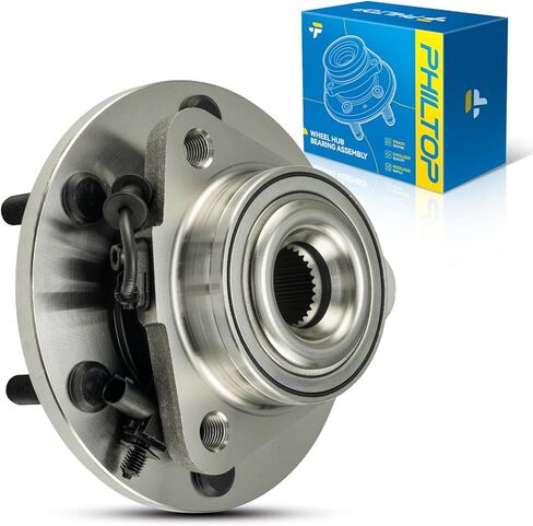 PHILTOP 515155 4WD Front Wheel Hub Assembly Fit for Nissan Titan 2012-2015, Nissan Armada 2012-2015, 6 Lugs Wheel Hub Bearings W/ABS in Saudi Arabia