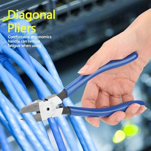 8inch Blue Diagonal Flush Wire Cutting Pliers Side Cutters Pliers Dikes Wire Cutters for Clean Cut and Cutting Needs (1) in Saudi Arabia