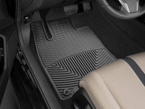 WeatherTech All-Weather Floor Mats for Honda Civic, Civic Si, Civic Type R - 1st Row (W390), Black in Saudi Arabia