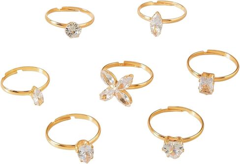 Gold Toe Rings Set for Women Adjustable Band Toe Rings Non Tarnish Heart Stars Toe Ring Waterproof Butterfly Toe Rings Boho Summer Beach Toe Jewelry in Kuwait