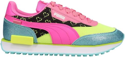 PUMA Kids Girls Future Rider Vrqt Lace Up Sneakers Shoes Casual - Blue, Pink in Saudi Arabia