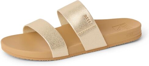 REEF Girls Sandals, Kids Cushion Vista, Tan/Champagne, 1 in Saudi Arabia